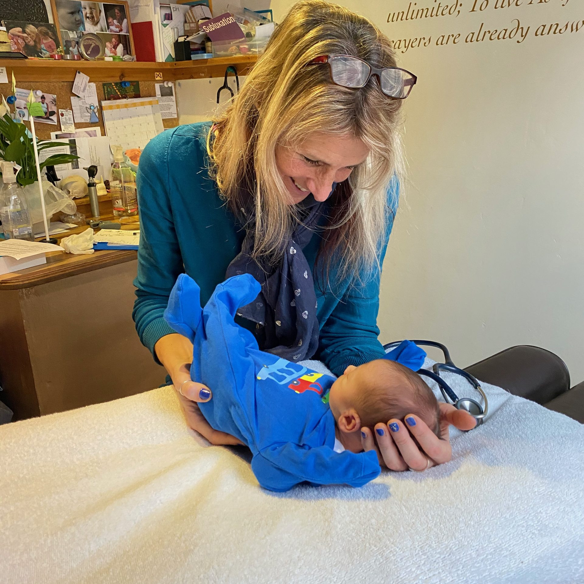 Maryellen work on newborn baby