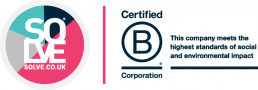 Solve logo and B-Corp